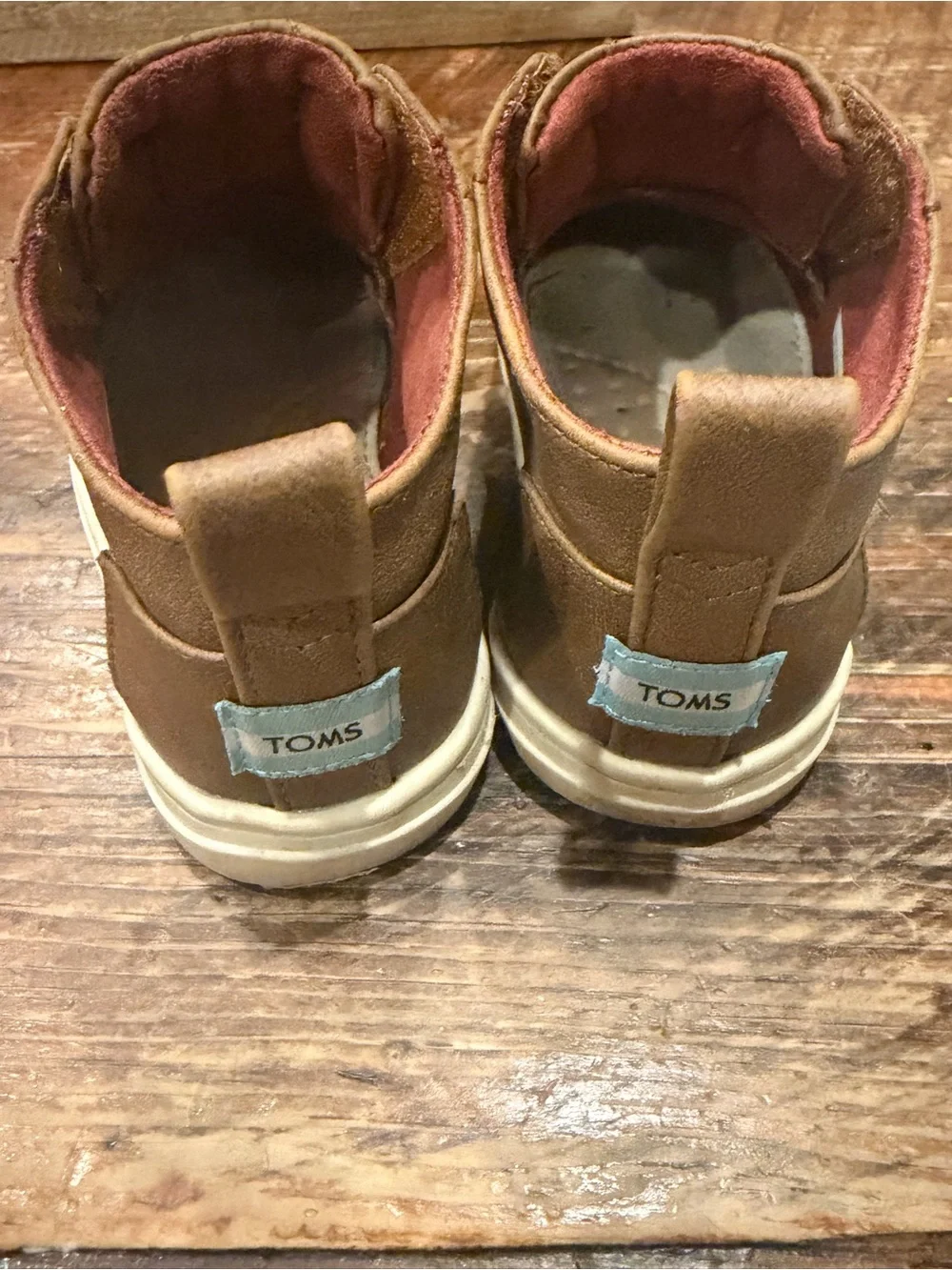 TOMS Kids Brown Slip-On Sneakers 7T